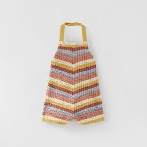 Zara Kids Striped crocheted Jumpsuit